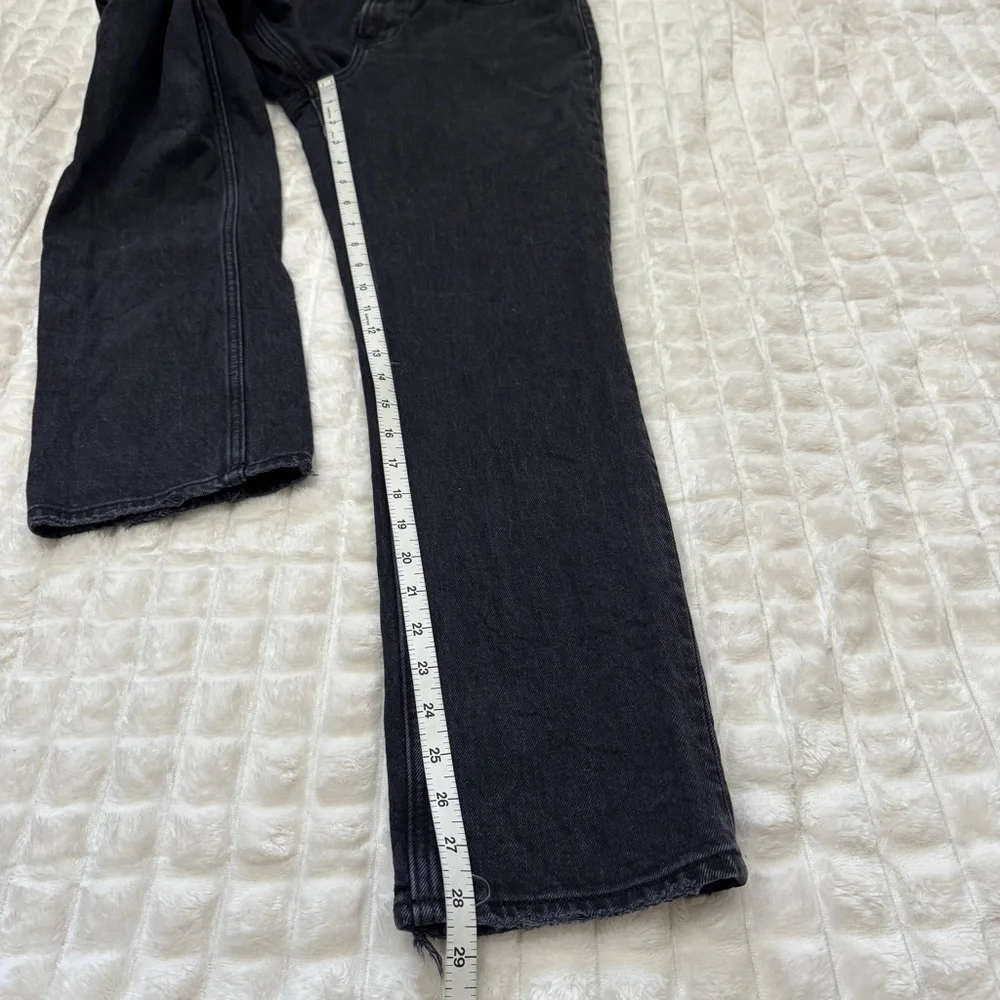 Abercrombie & Fitch 25 Short Black 90’s Straight Mid Rise Curve Love Jeans 25S